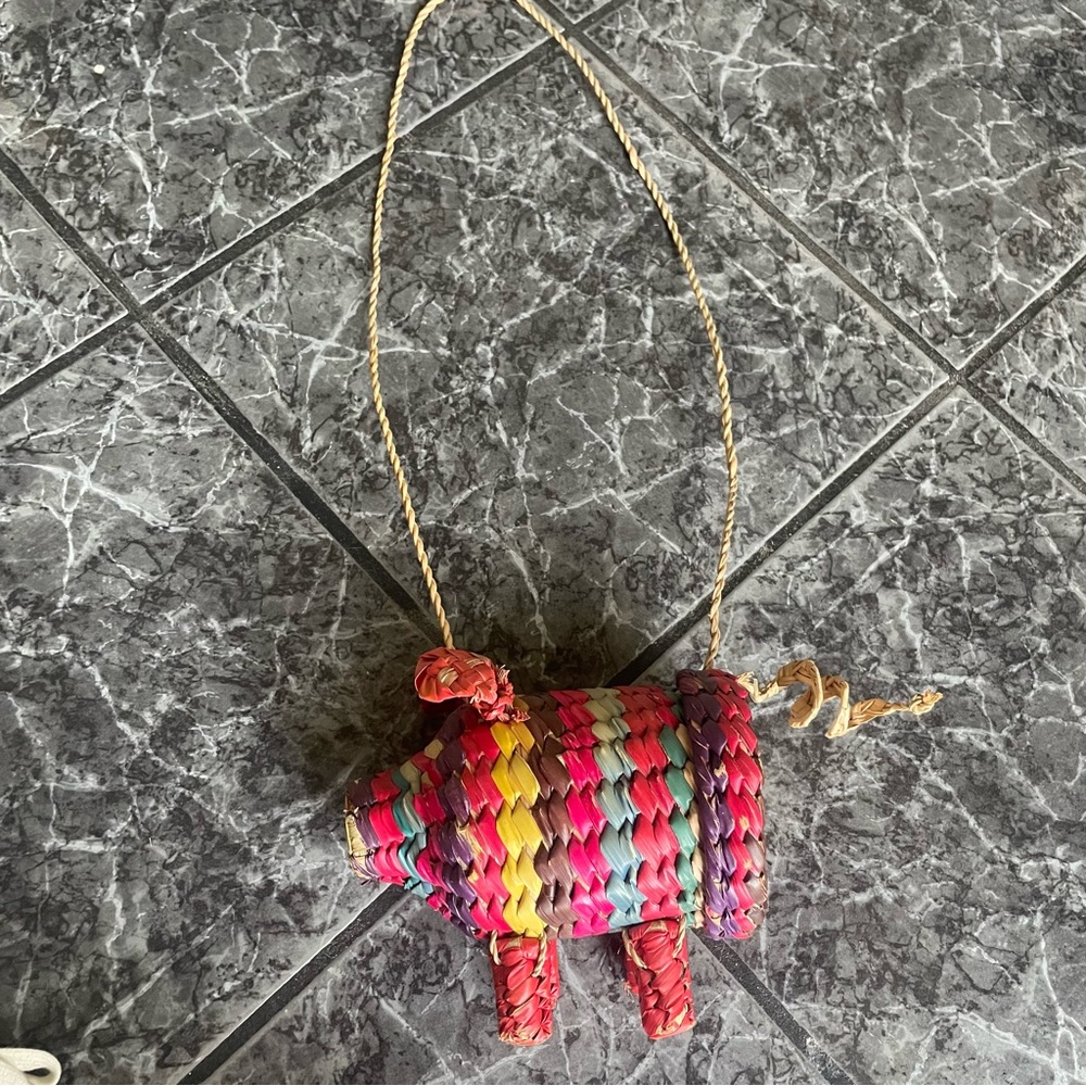 Colorful Woven Animal-Shaped Bag